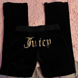 Y2K Juicy Couture velour track pants